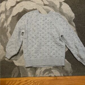 Gap Size M Sweater Gray with polka dots